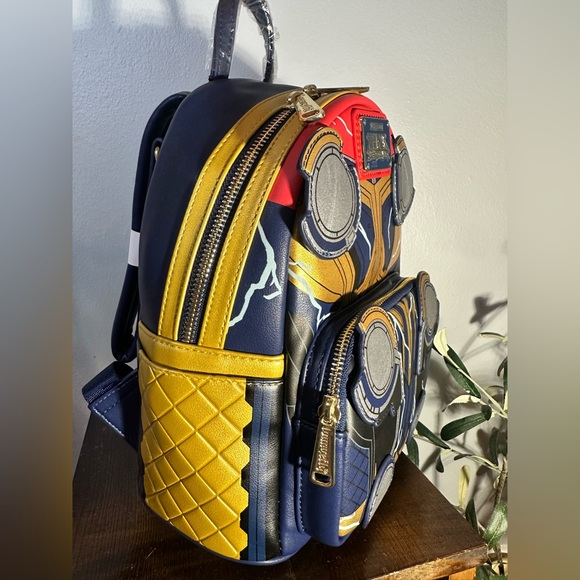 Loungefly Marvel Thor Love and Thunder Cosplay Mini Backpack NWT - Picture 4 of 10